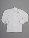 Chefs Jacket Long Sleeve with Press Studs 100% Cotton (White)